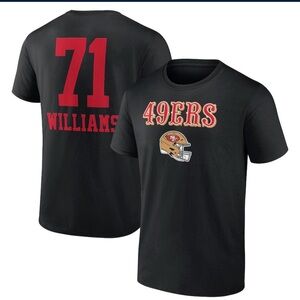 NEW Trent Williams San Francisco 49ers Wordmark Player T-Shirt Black